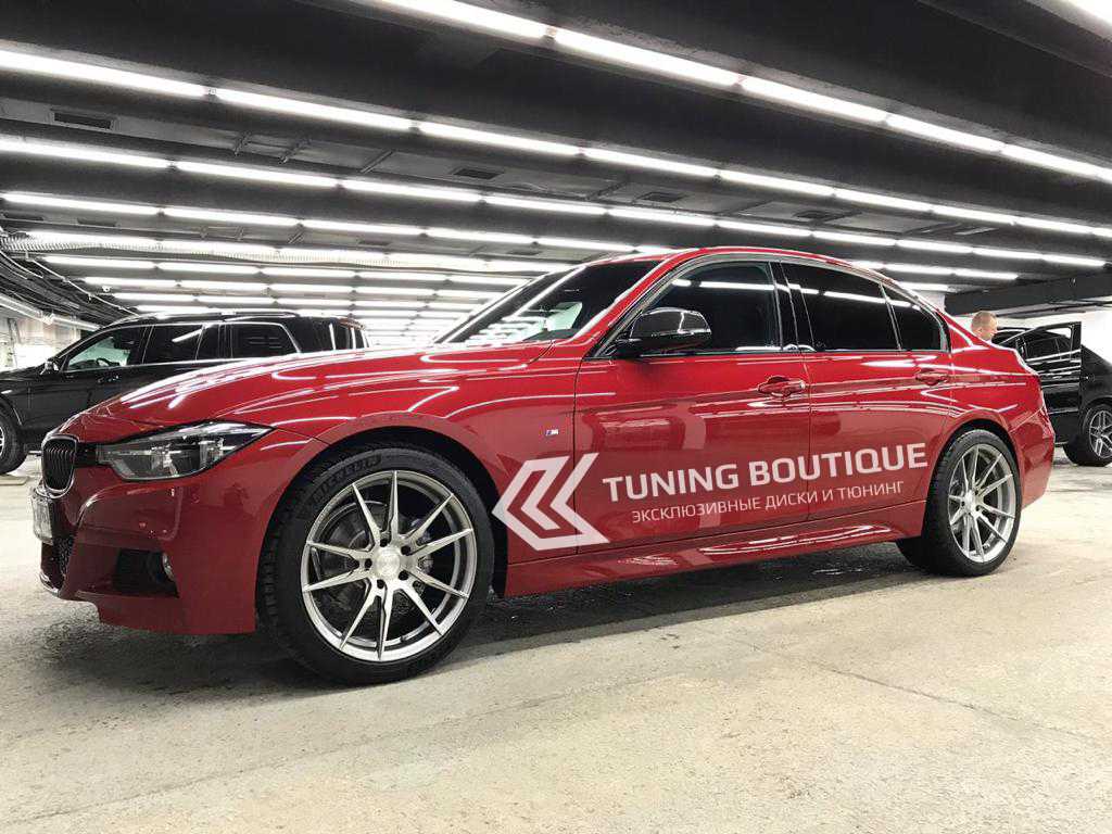 BMW 3 Series на 19" дисках Rohana RFX2 Brushed Titanium фото 2